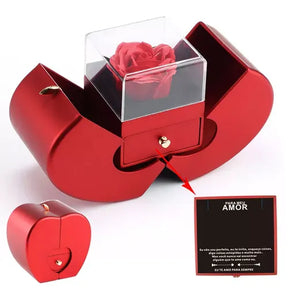 Colar Para Meu Amor Prata 925 + Caixa Com Rosa - Use Ararazu
